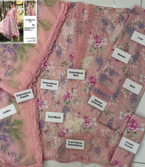 Maria.B Butterfly Lawn Embroidered 3 Piece
