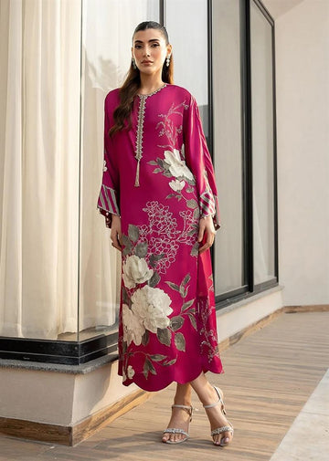 LULUSAR-SHEMOZ SILK 3 PIECE UNSTITCHED DRESS