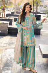 Shemoz Silk Printed With Printed Chiffon Dupatta 3 Piece