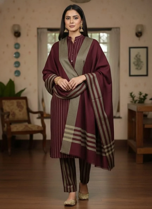 Hope Style Multani Khaddi Sussi 3 Piece Winter Collection