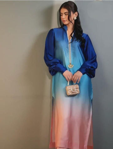 LULUSAR-SHEMOZ SILK 3 PIECE UNSTITCHED DRESS