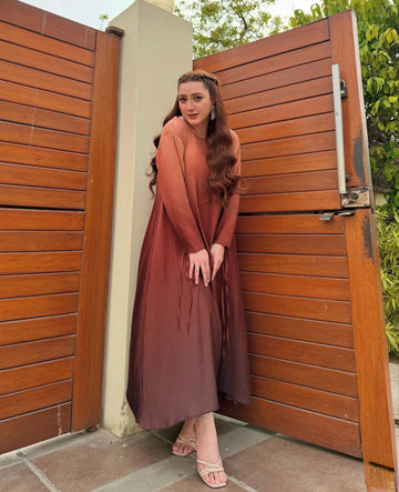 LULUSAR-SHEMOZ SILK 3 PIECE UNSTITCHED DRESS