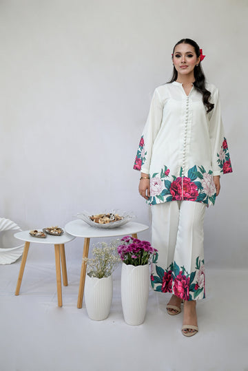 LULUSAR-SHEMOZ SILK 3 PIECE UNSTITCHED DRESS