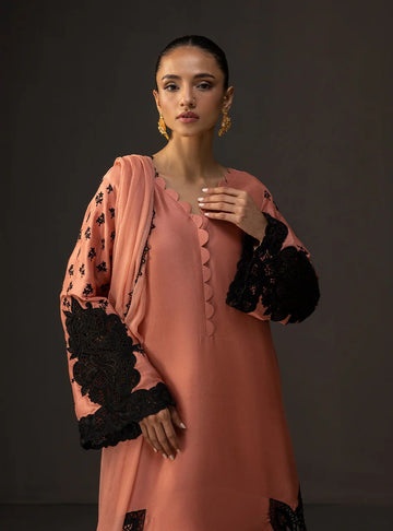 LULUSAR-SHEMOZ SILK 3 PIECE UNSTITCHED DRESS