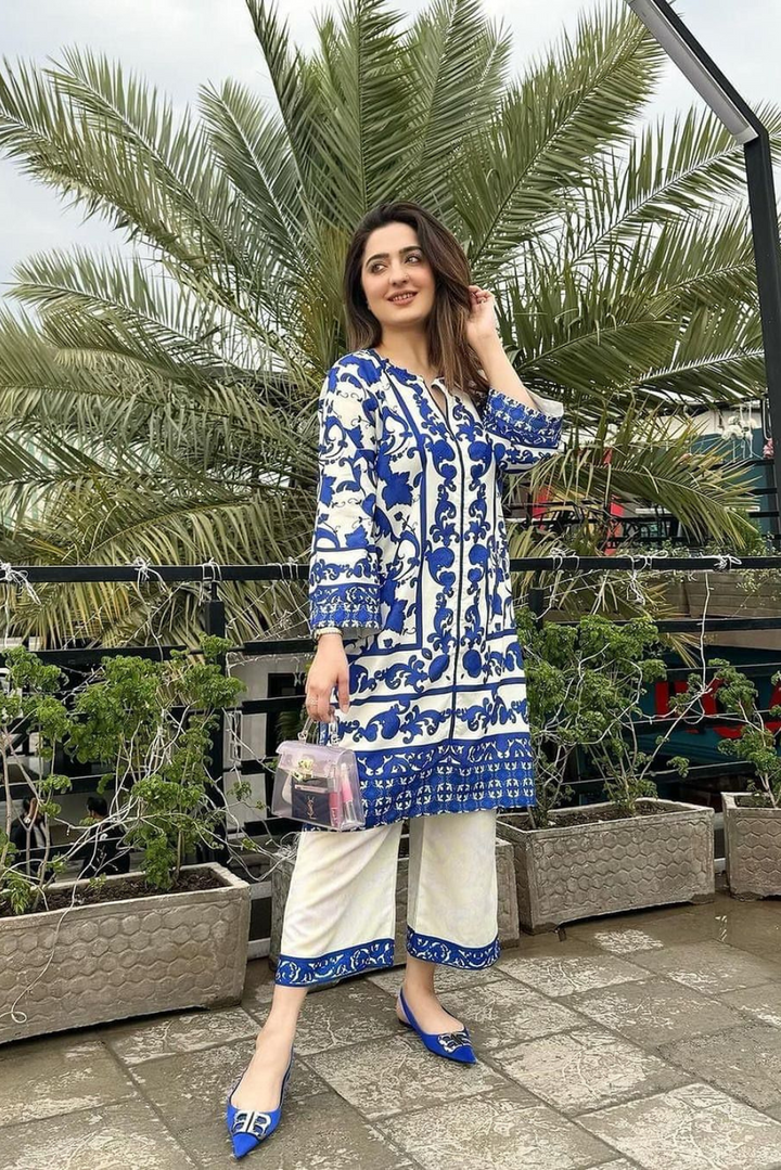 LULUSAR-SHEMOZ SILK 3 PIECE UNSTITCHED DRESS