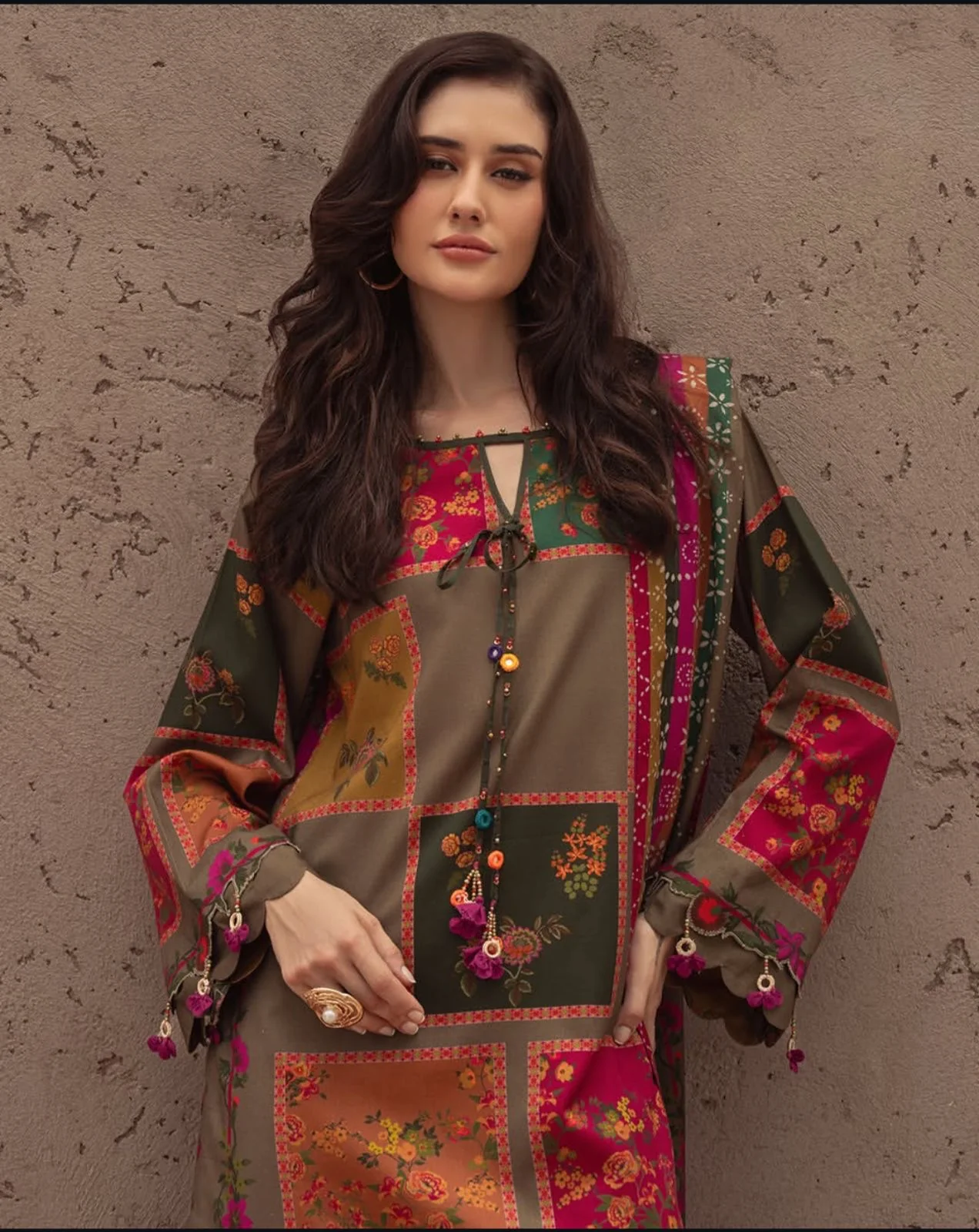 Shemoz Silk Printed With Printed Chiffon Dupatta 3 Piece