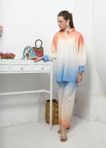 LULUSAR-SHEMOZ SILK 3 PIECE UNSTITCHED DRESS