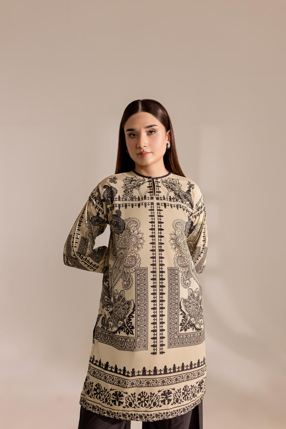 LULUSAR-SHEMOZ SILK 3 PIECE UNSTITCHED DRESS
