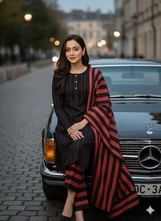 Hope Style Multani Khaddi Sussi 3 Piece Winter Collection