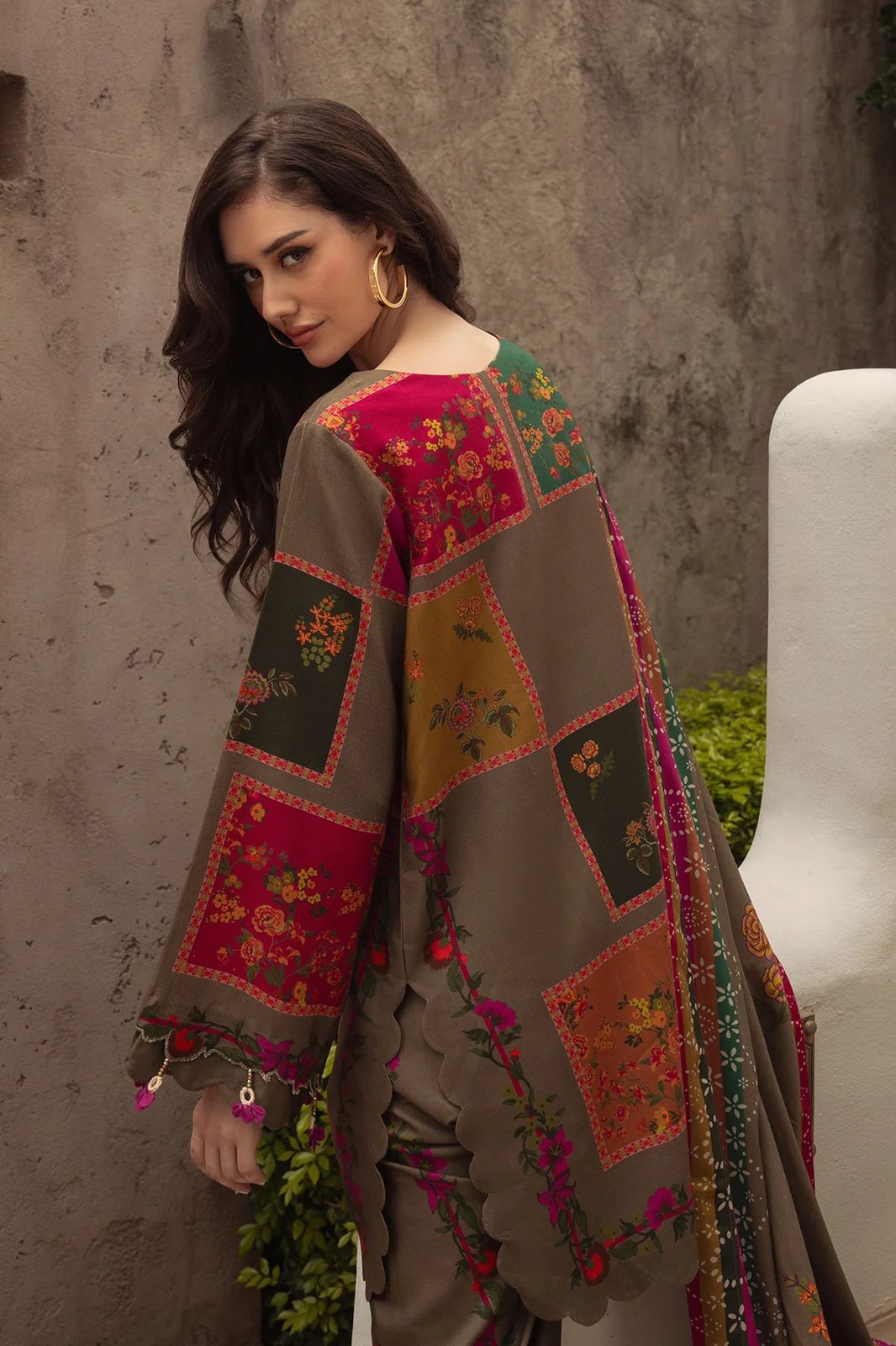 Shemoz Silk Printed With Printed Chiffon Dupatta 3 Piece