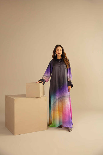 LULUSAR-SHEMOZ SILK 3 PIECE UNSTITCHED DRESS