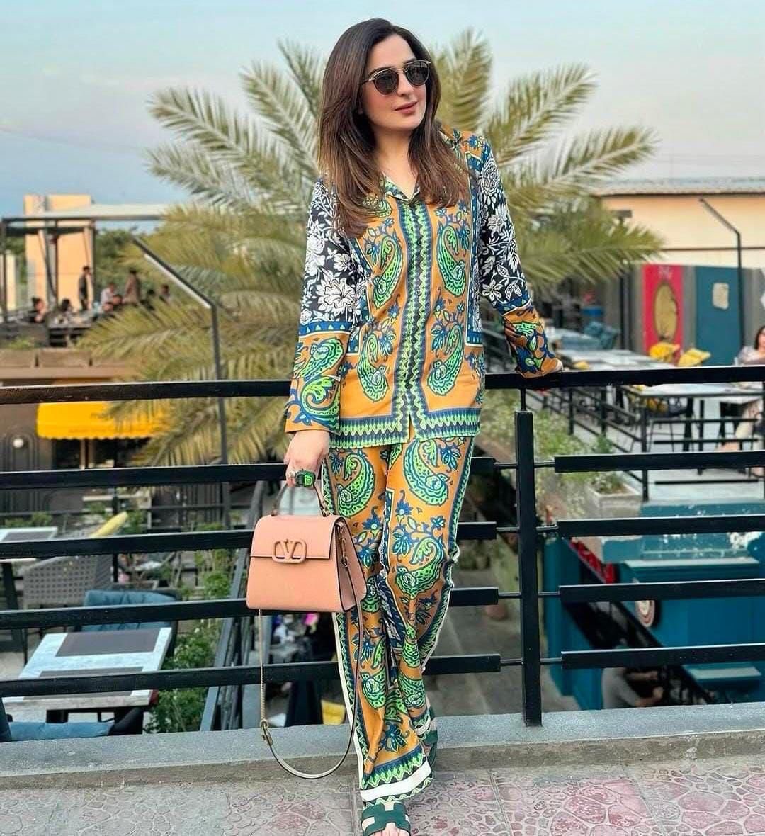 LULUSAR-SHEMOZ SILK 3 PIECE UNSTITCHED DRESS
