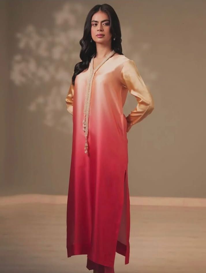 LULUSAR-SHEMOZ SILK 3 PIECE UNSTITCHED DRESS