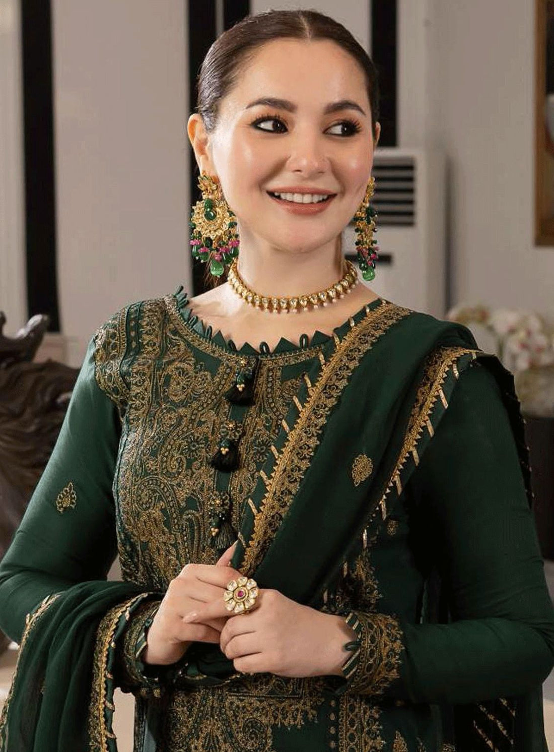 ASIM JOFA - MOST HIT EMB DHANAK 3 PIECE DRESS