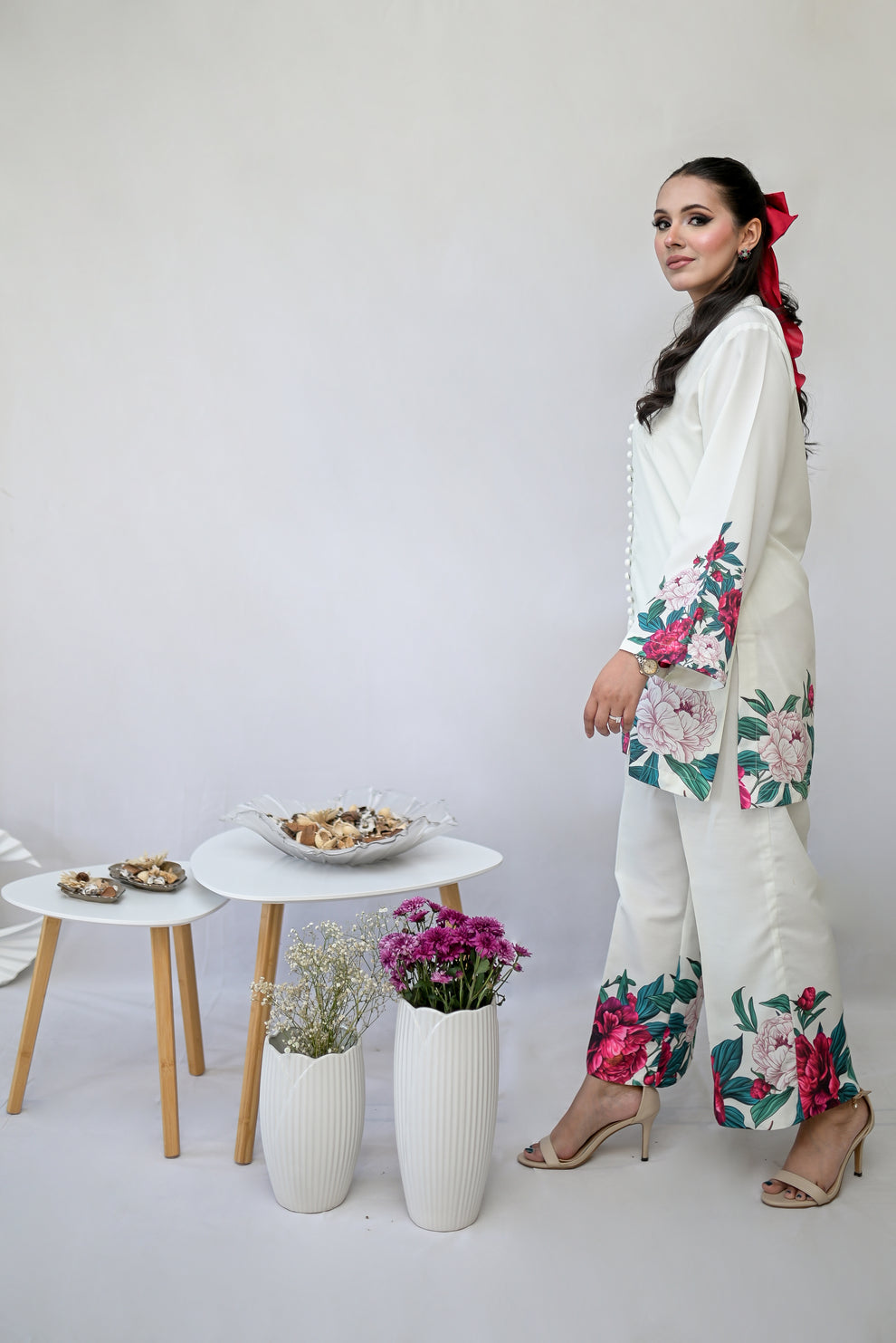 LULUSAR-SHEMOZ SILK 3 PIECE UNSTITCHED DRESS