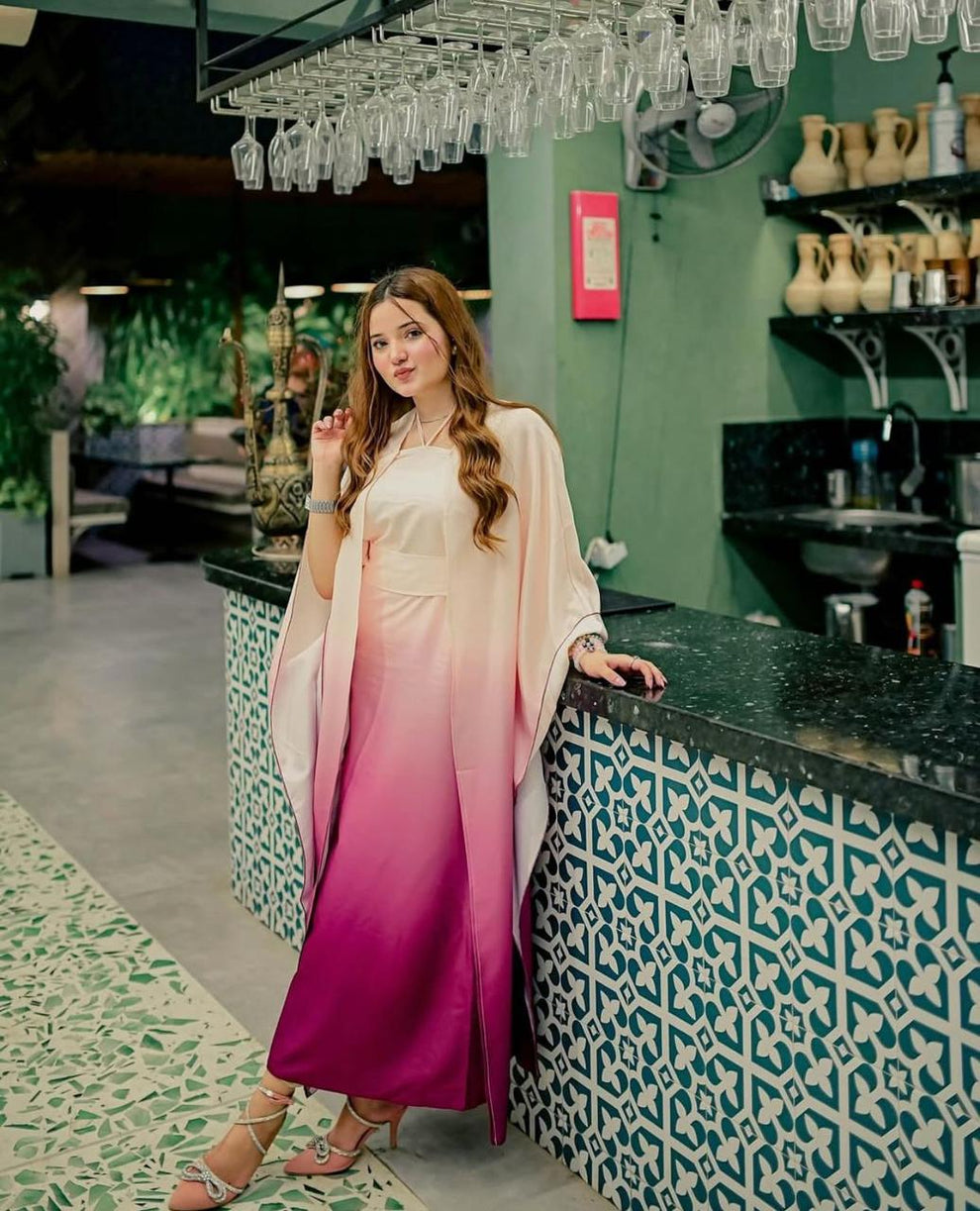LULUSAR-SHEMOZ SILK 3 PIECE UNSTITCHED DRESS