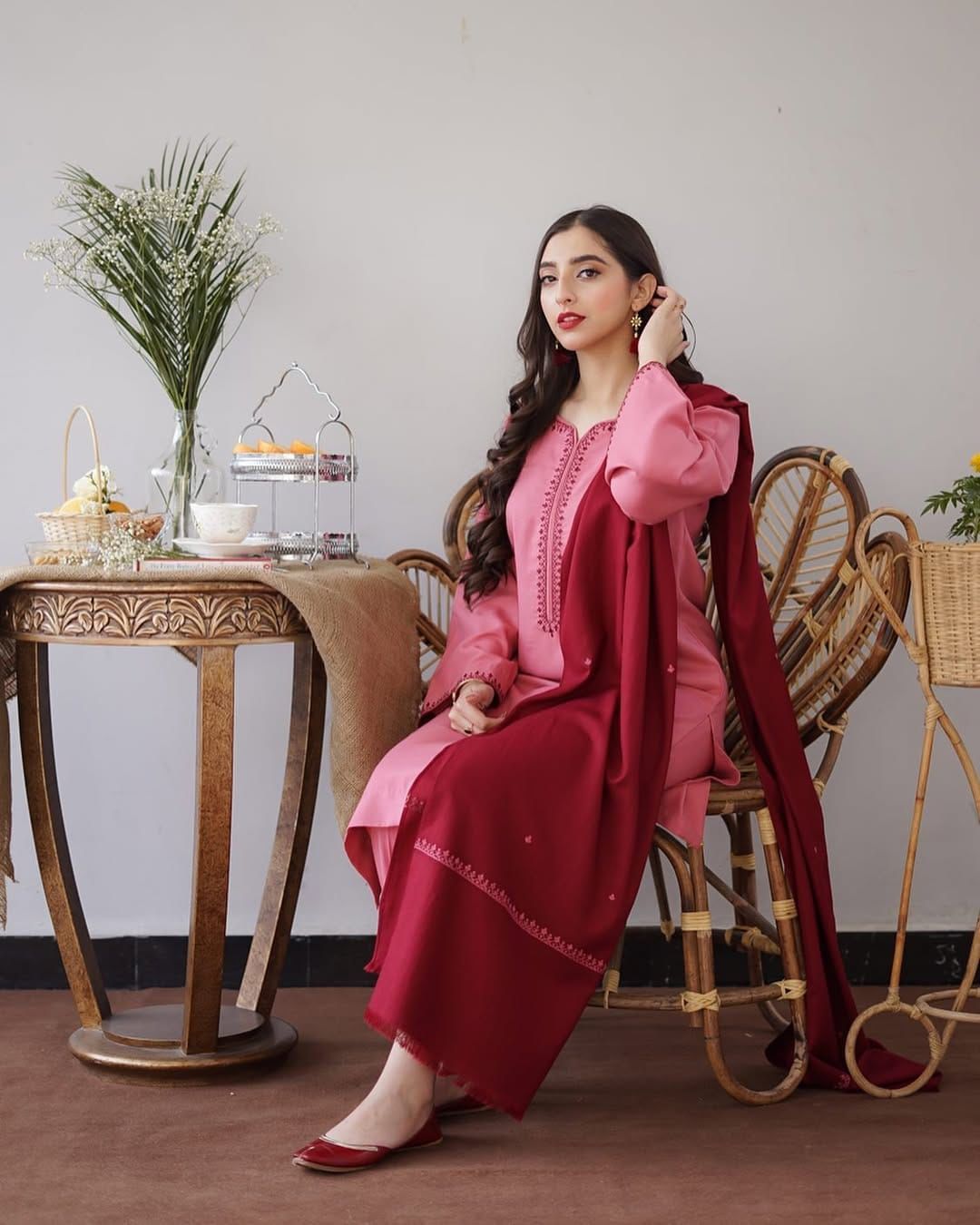 ASLING - MOST HIT EMB DHANAK 3PC UNSTITCHED COLLECTION