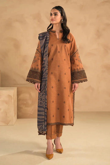 DYOT - MOST HIT EMB DHANAK 3PC UNSTITCHED COLLECTION