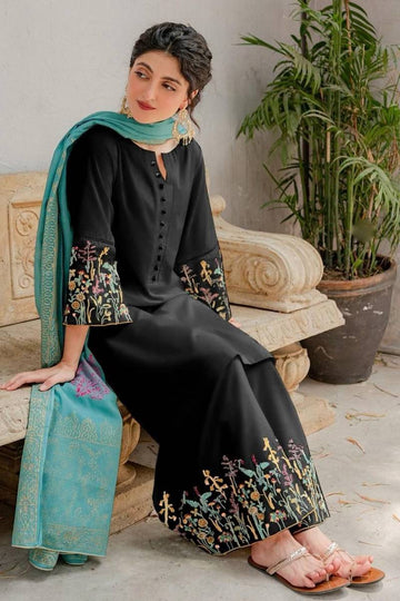 ASLING - MOST HIT EMB DHANAK 3PC UNSTITCHED COLLECTION