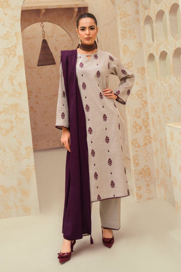 AISLING - MOST HIT EMB DHANAK 3PC UNSTITCHED COLLECTION