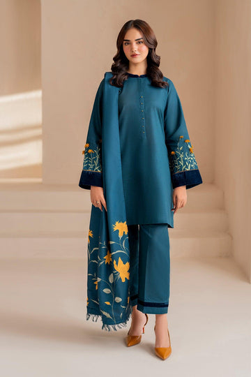 URGE - MOST HIT EMB DHANAK 3PC UNSTITCHED COLLECTION