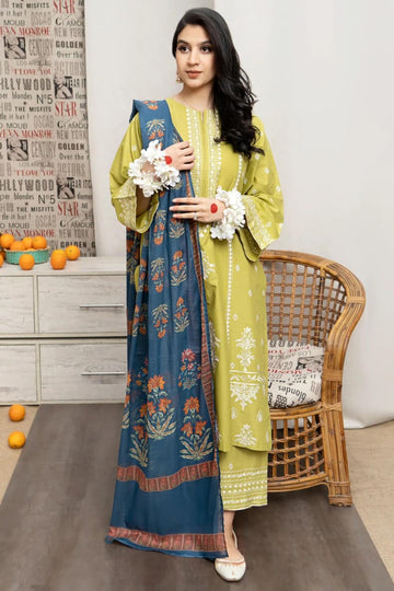URGE - MOST HIT EMB DHANAK 3PC UNSTITCHED COLLECTION