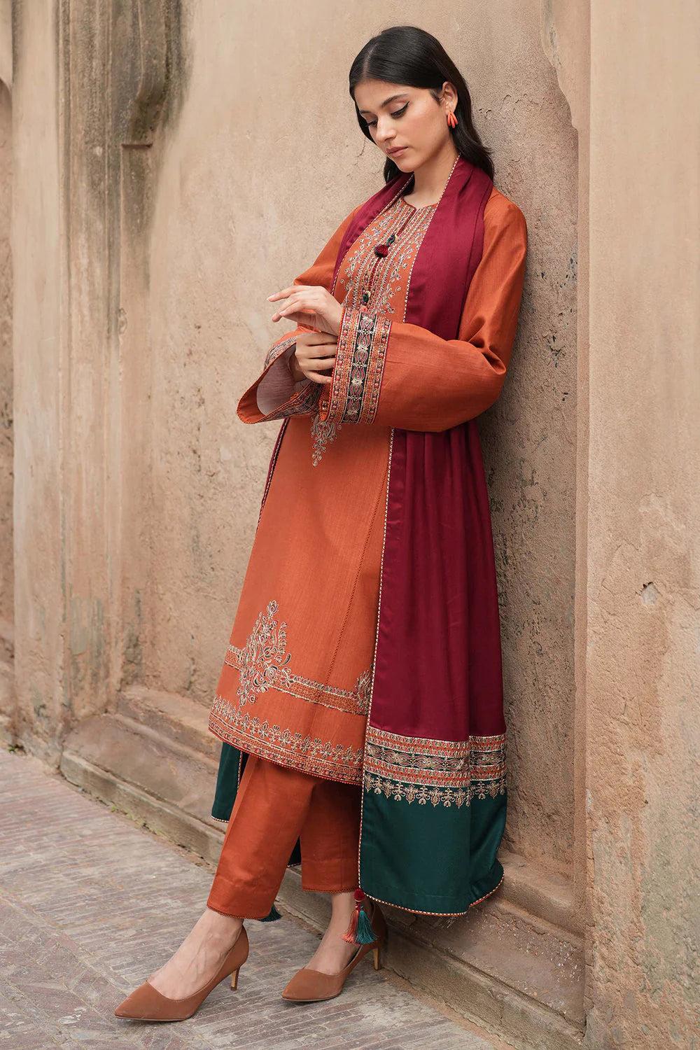 JAZMIN - MOST HIT EMB DHANAK 3PC UNSTITCHED COLLECTION