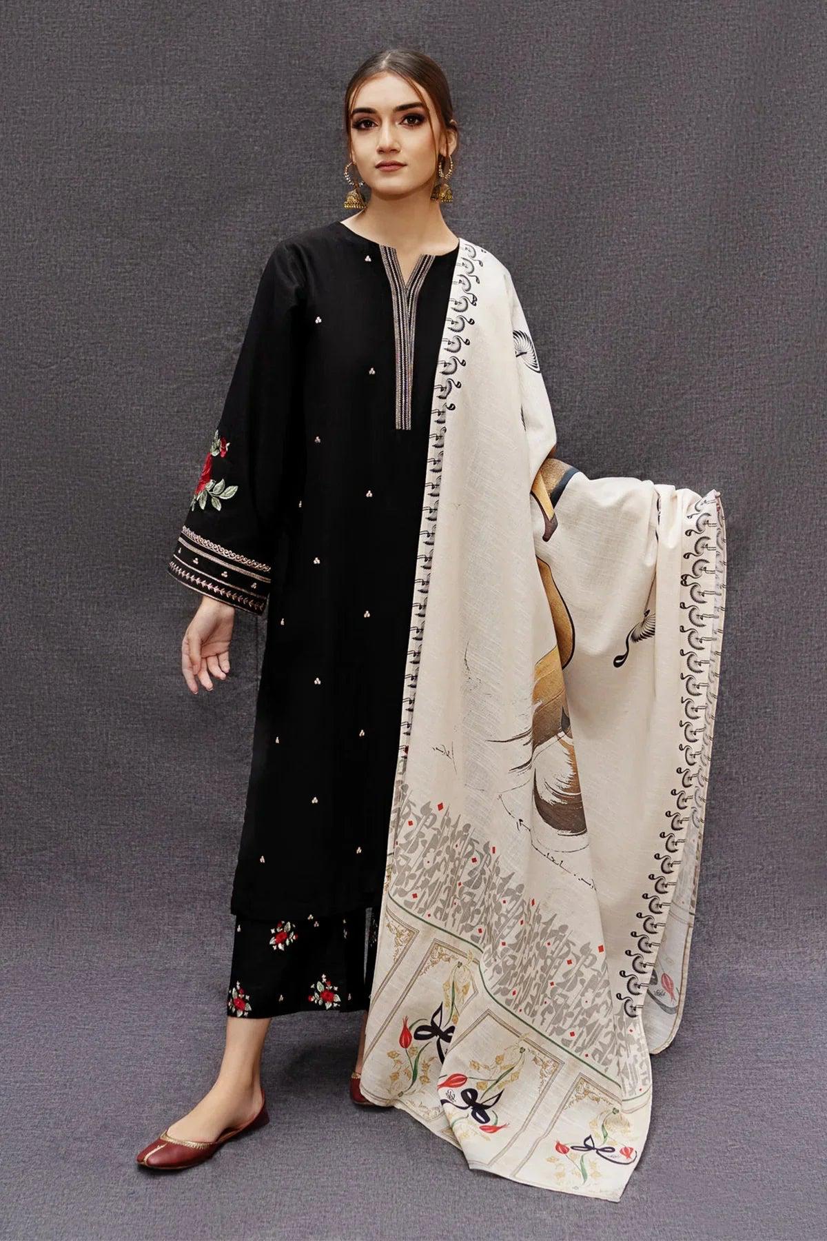 URGE - MOST HIT EMB DHANAK 3PC UNSTITCHED COLLECTION