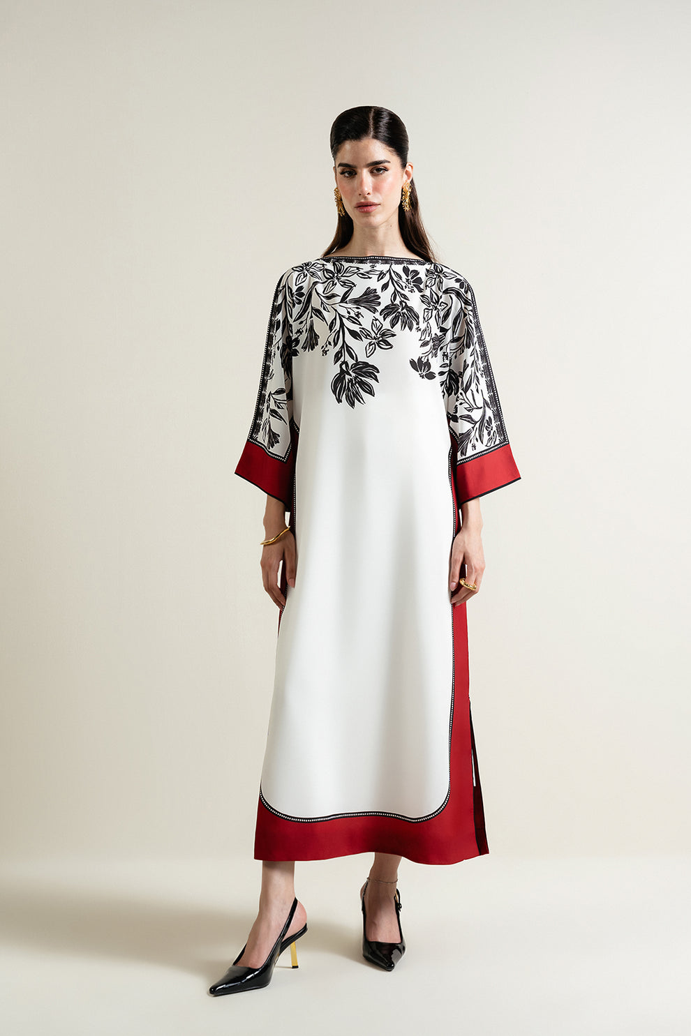 LULUSAR-SHEMOZ SILK 3 PIECE UNSTITCHED DRESS