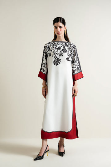 LULUSAR-SHEMOZ SILK 3 PIECE UNSTITCHED DRESS