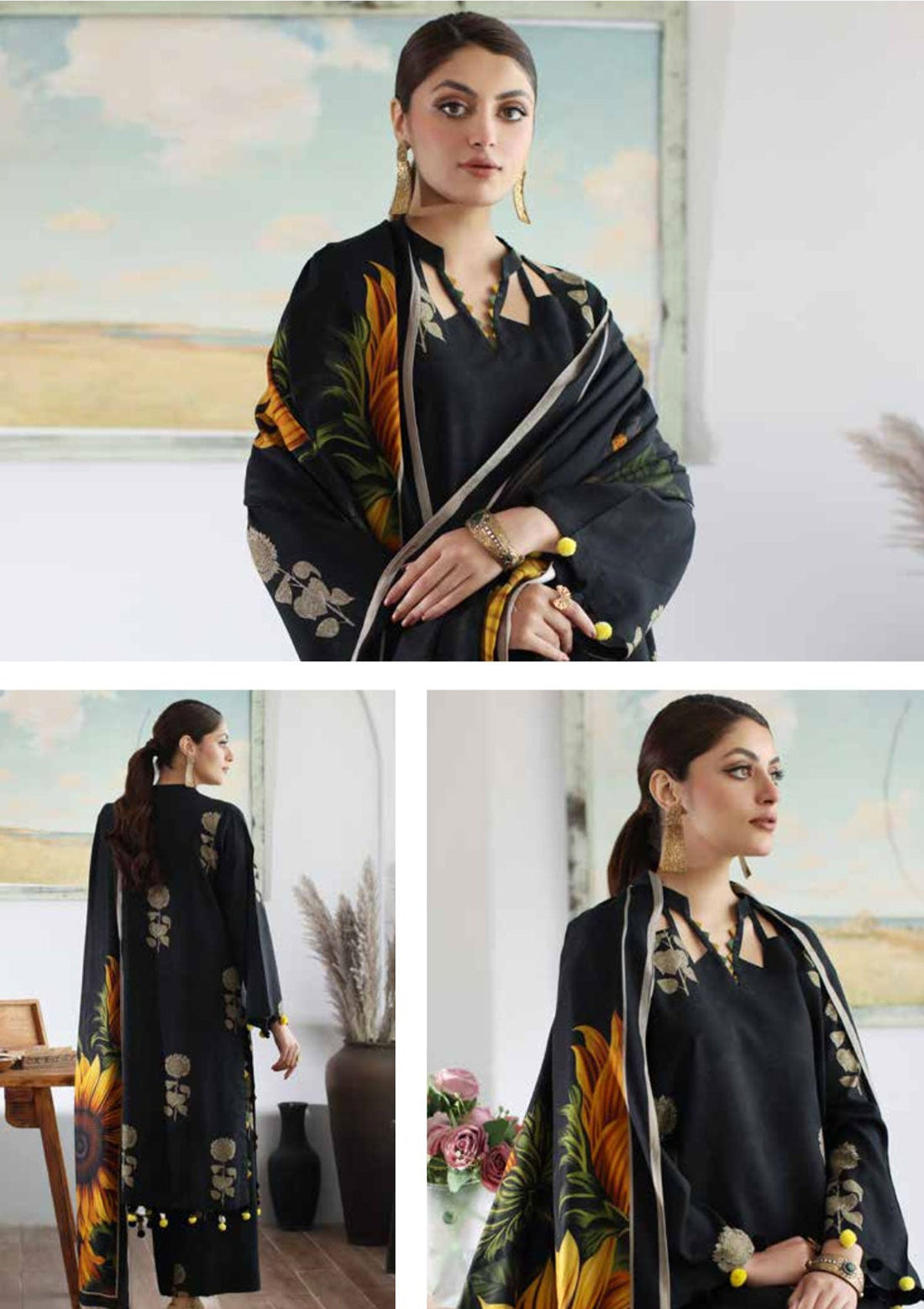 AISLING - MOST HIT EMB DHANAK 3PC UNSTITCHED COLLECTION