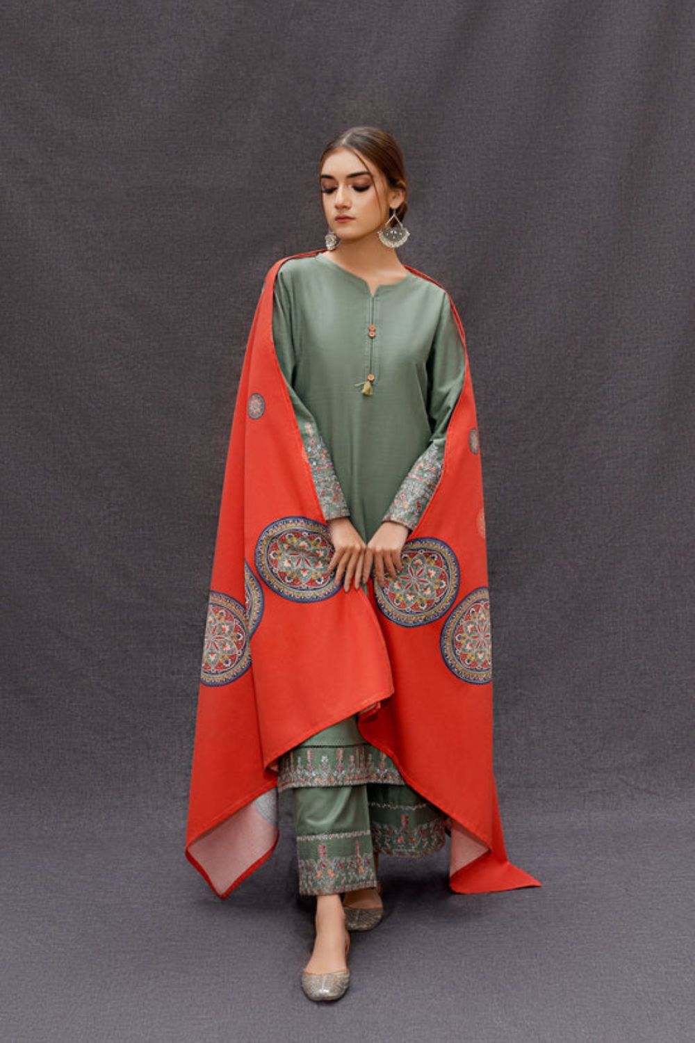 URGE - MOST HIT EMB DHANAK 3PC UNSTITCHED COLLECTION