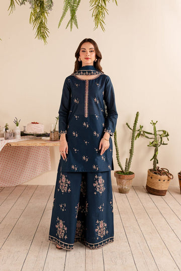 AISLING - MOST HIT EMBROIDERY DHANAK 3PC UNSTITCH DRESS