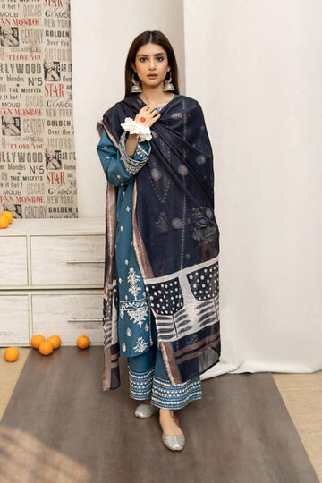 URGE - MOST HIT EMB DHANAK 3PC UNSTITCHED COLLECTION