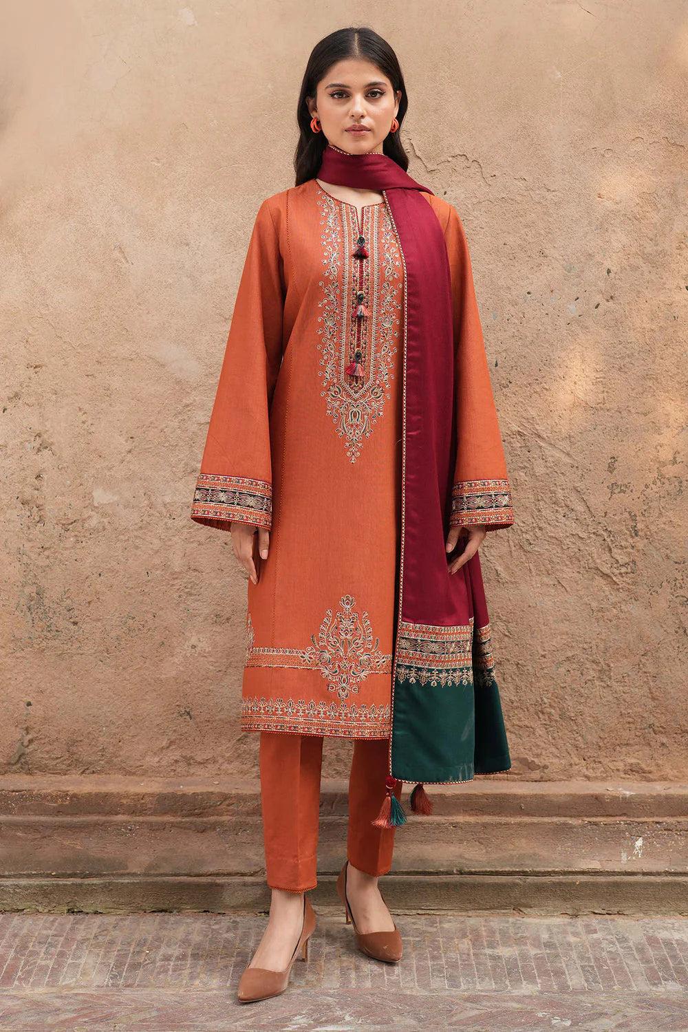 JAZMIN - MOST HIT EMB DHANAK 3PC UNSTITCHED COLLECTION